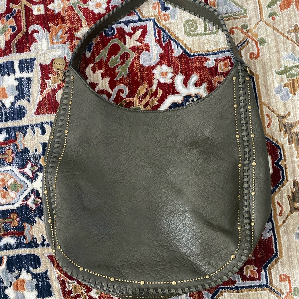 Ampere Creations Women's Vegan Soft Leather Handbag Green Color